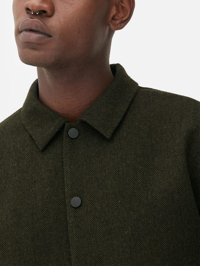 Kem Herringbone Shacket - Image 3