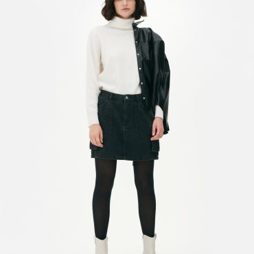 Relaxed Fit Roll Neck Sweater