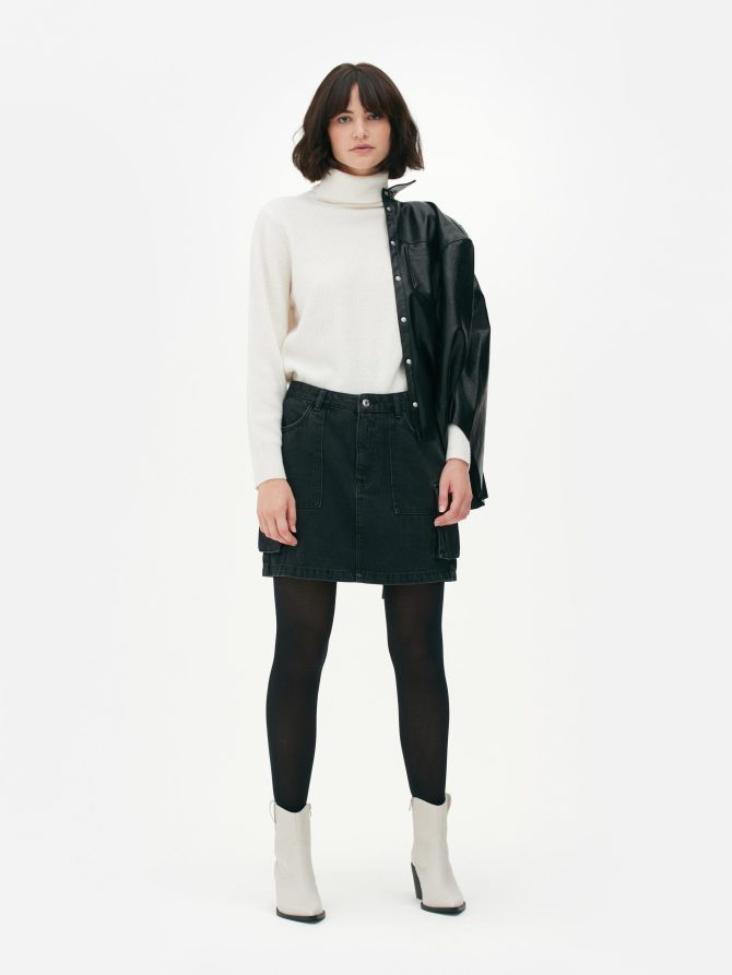 Relaxed Fit Roll Neck Sweater