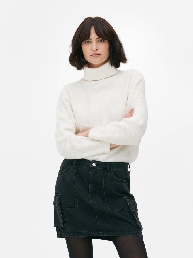 Relaxed Fit Roll Neck Sweater - Image 2