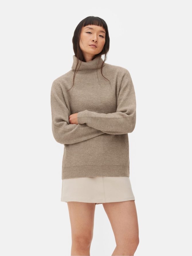Relaxed Fit Roll Neck Sweater - Image 2