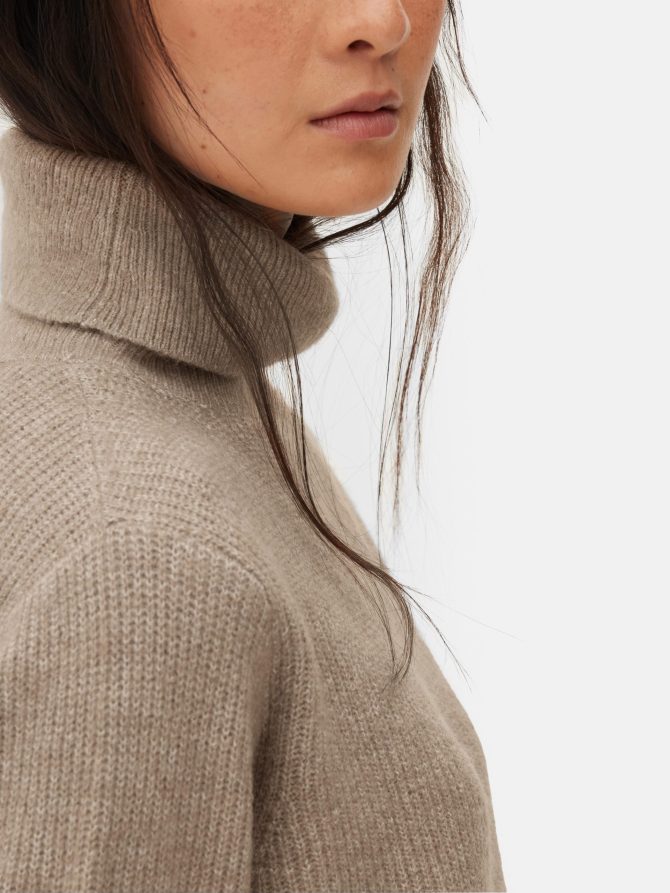 Relaxed Fit Roll Neck Sweater - Image 3