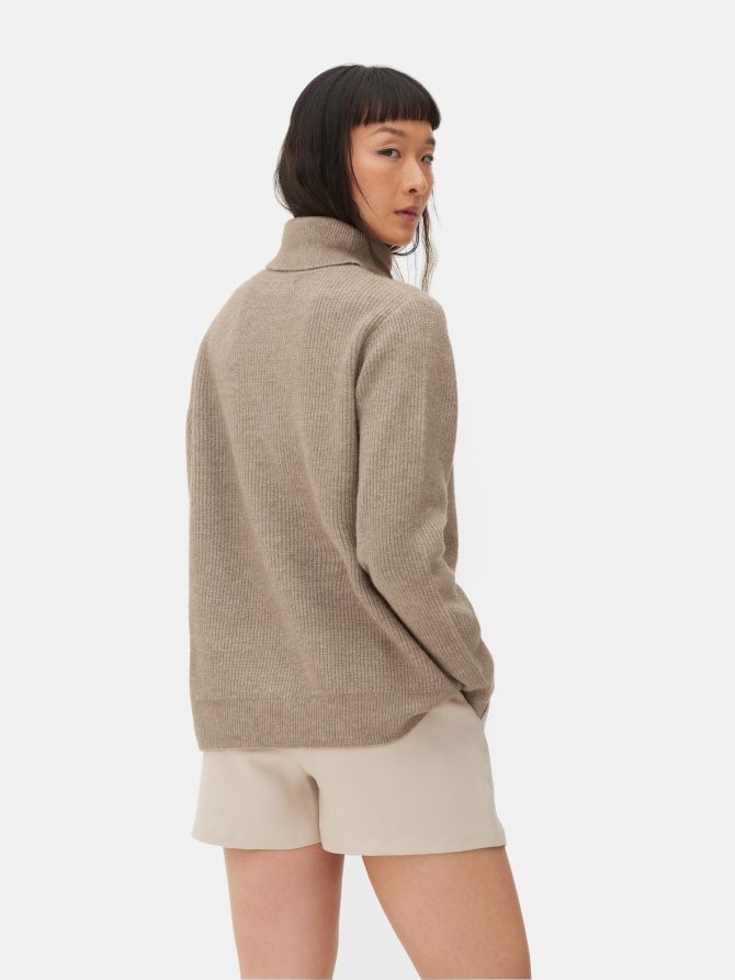 Relaxed Fit Roll Neck Sweater - Image 4