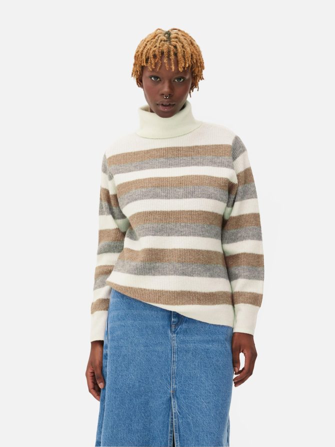 Relaxed Fit Roll Neck Sweater - Image 2