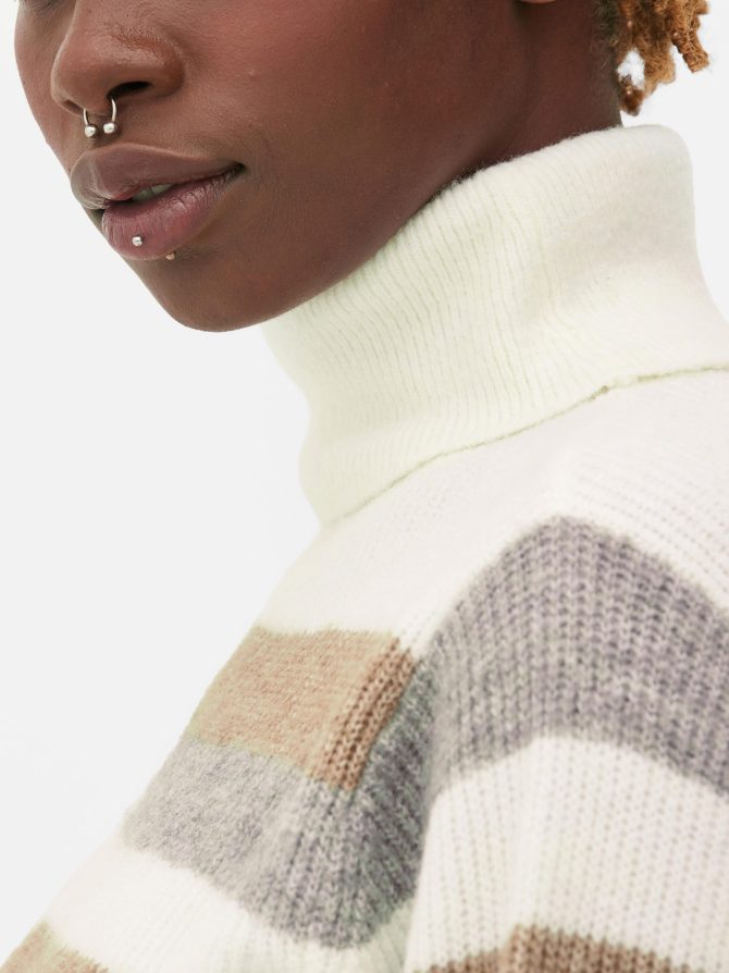 Relaxed Fit Roll Neck Sweater - Image 3