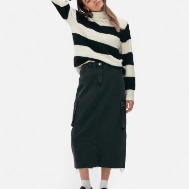 Relaxed Fit Roll Neck Sweater