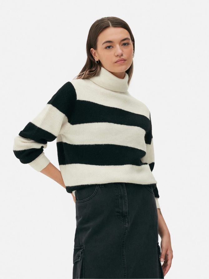 Relaxed Fit Roll Neck Sweater - Image 2