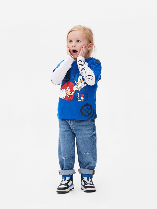Sonic The Hedgehog Print T-Shirt