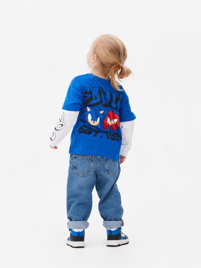 Sonic The Hedgehog Print T-Shirt - Image 2