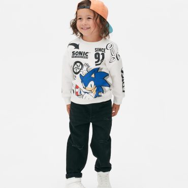 Sonic The Hedgehog Print Sweatshirt