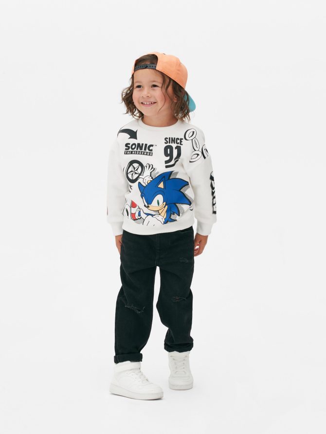 Sonic The Hedgehog Print Sweatshirt