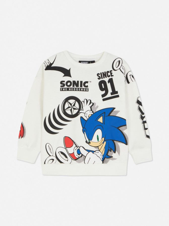 Sonic The Hedgehog Print Sweatshirt - Image 3