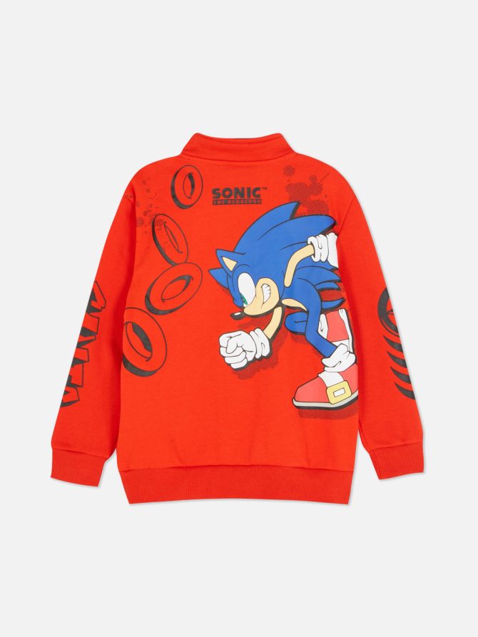 Sonic The Hedgehog Half-Zip Sweatshirt - Image 2