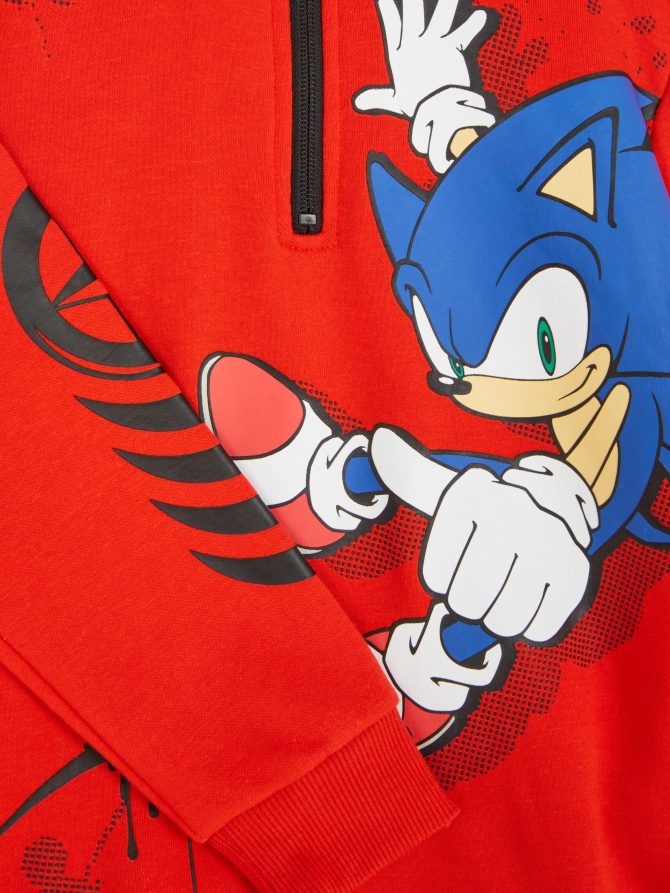 Sonic The Hedgehog Half-Zip Sweatshirt - Image 3