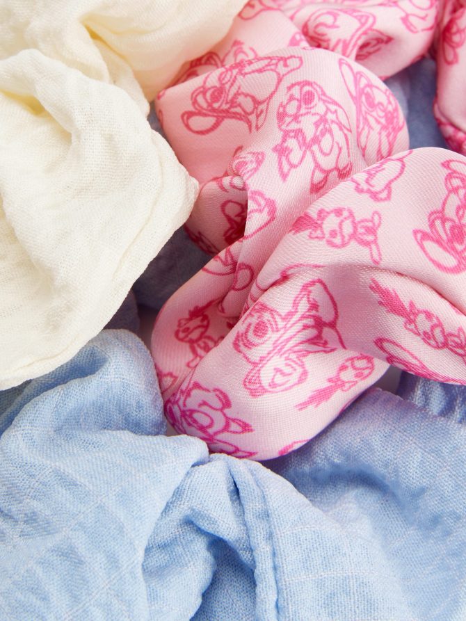 3-Pack Disney’s Stitch and Angel Scrunchies - Image 2