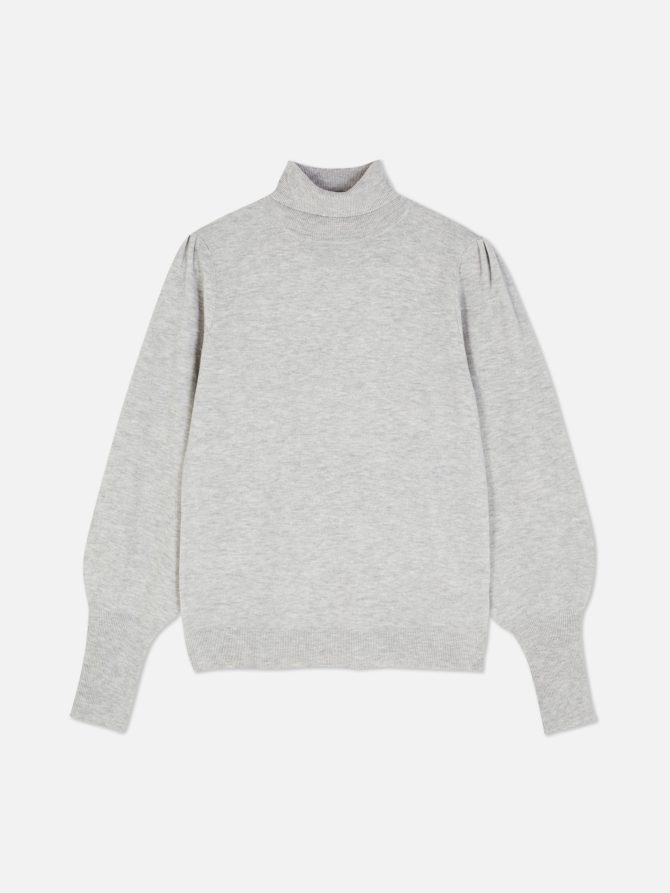 Long Puff Sleeve Roll Neck Jumper - Image 5