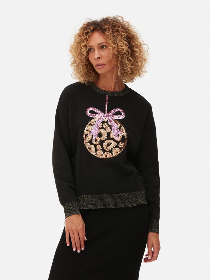 Women's Ornament Christmas Sweater - Image 2