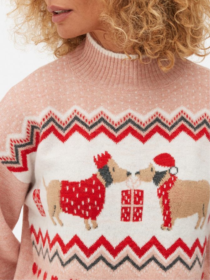 Women's Dachshund Christmas Sweater - Image 3