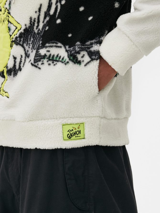 The Grinch Mount Crumpit Fleece Hoodie - Image 3