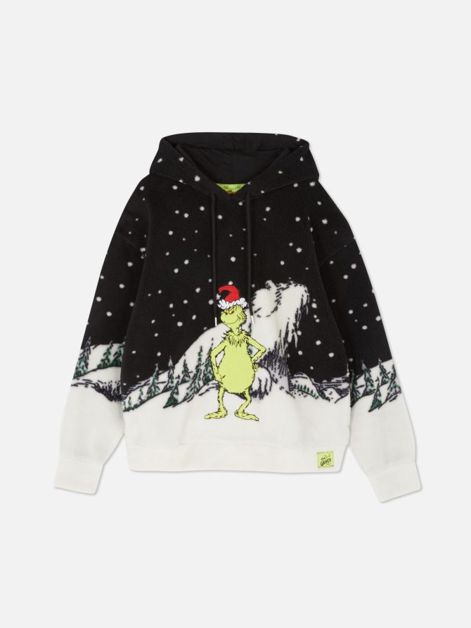 The Grinch Mount Crumpit Fleece Hoodie - Image 5