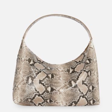Rita Ora Faux Snakeskin Shoulder Bag