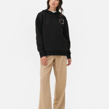 Chest Emblem Pullover Hoodie