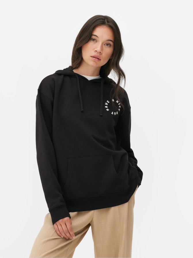 Chest Emblem Pullover Hoodie - Image 2