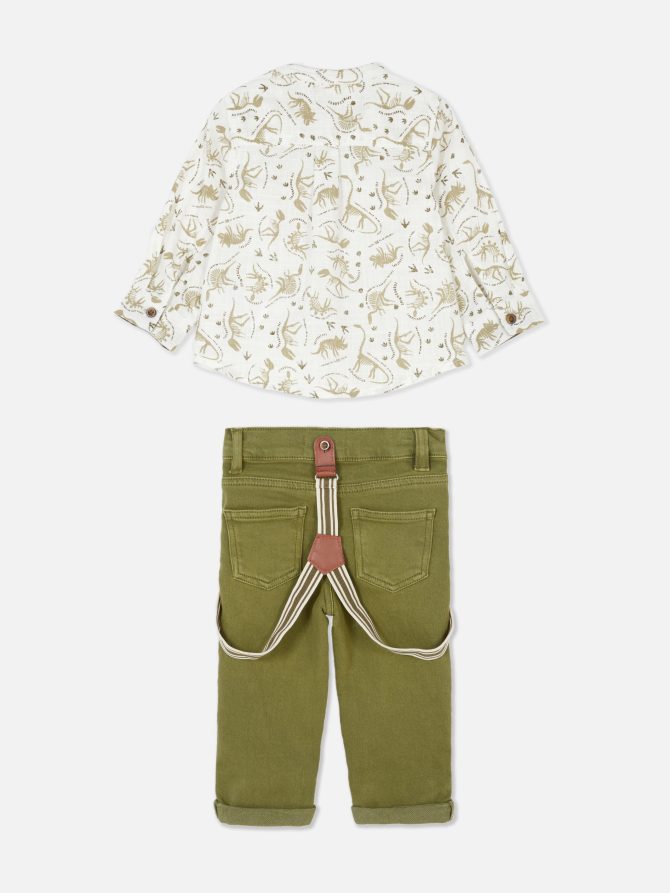 Printed Shirt and Pants Set - Image 2