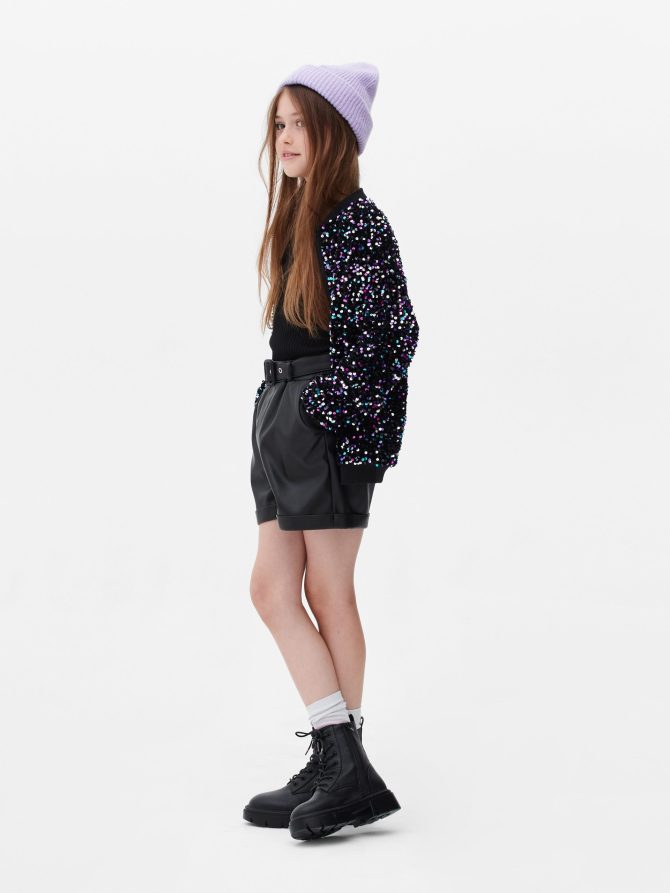 Sequin Bomber Jacket