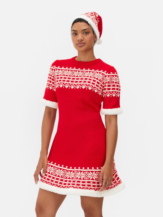 Women's Santa Claus Dress and Hat - Image 2