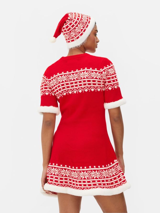 Women's Santa Claus Dress and Hat - Image 4