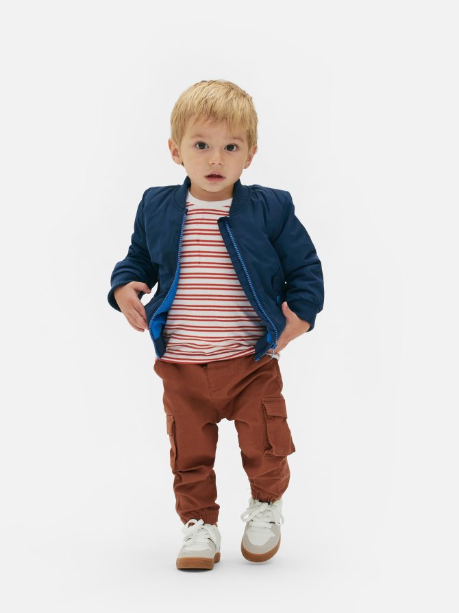 Cuffed Leg Cargo Pants