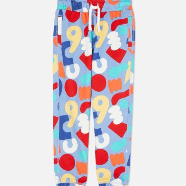Abstract Print Cuffed Joggers Set