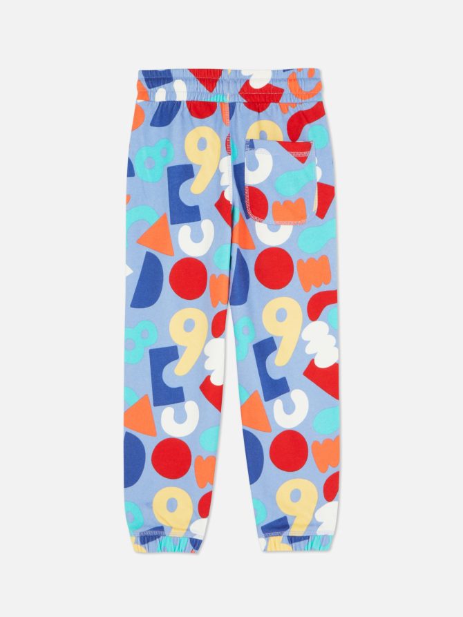 Abstract Print Cuffed Joggers Set - Image 2
