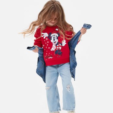Kids' Disney’s Minnie Mouse Christmas Sweatshirt