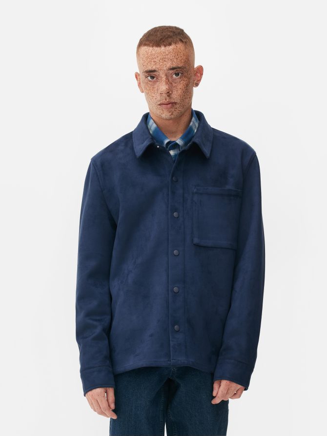 Kem Faux Suede Overshirt - Image 2
