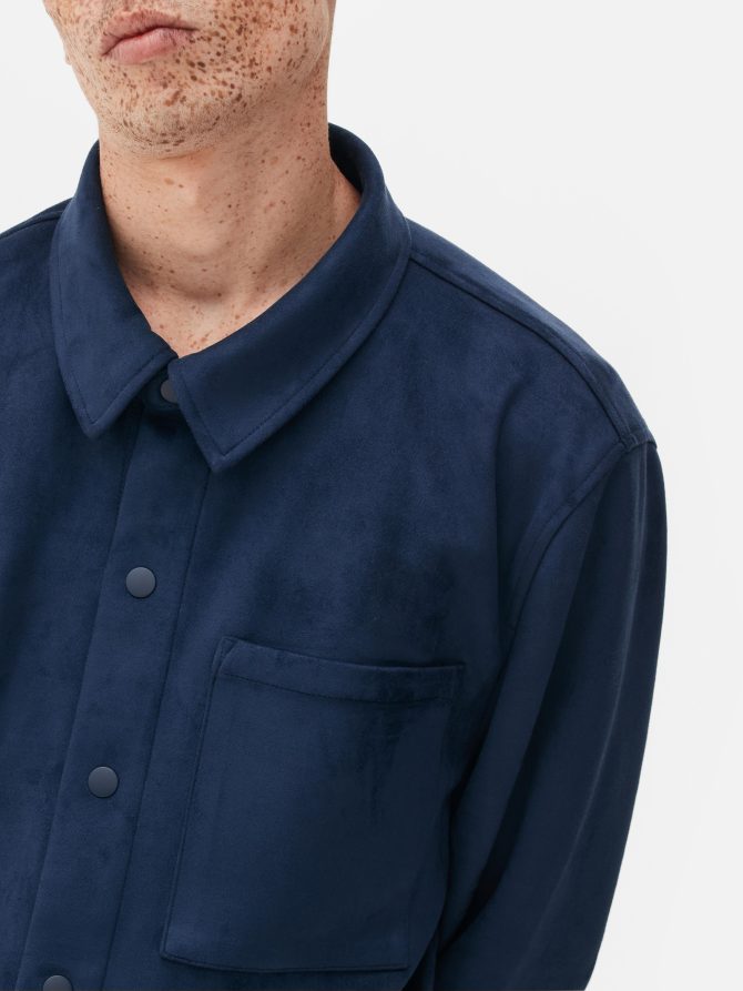 Kem Faux Suede Overshirt - Image 3
