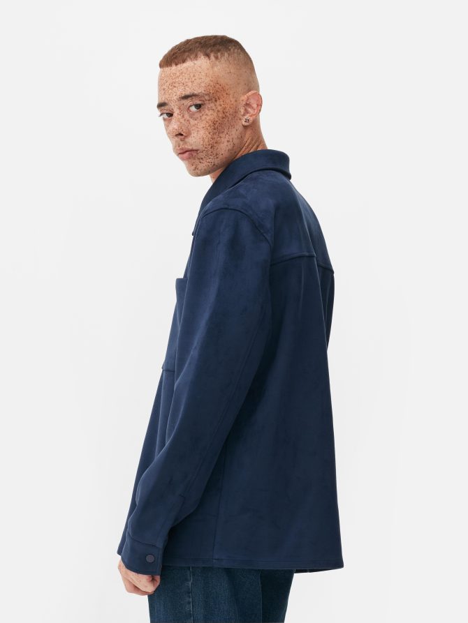 Kem Faux Suede Overshirt - Image 4