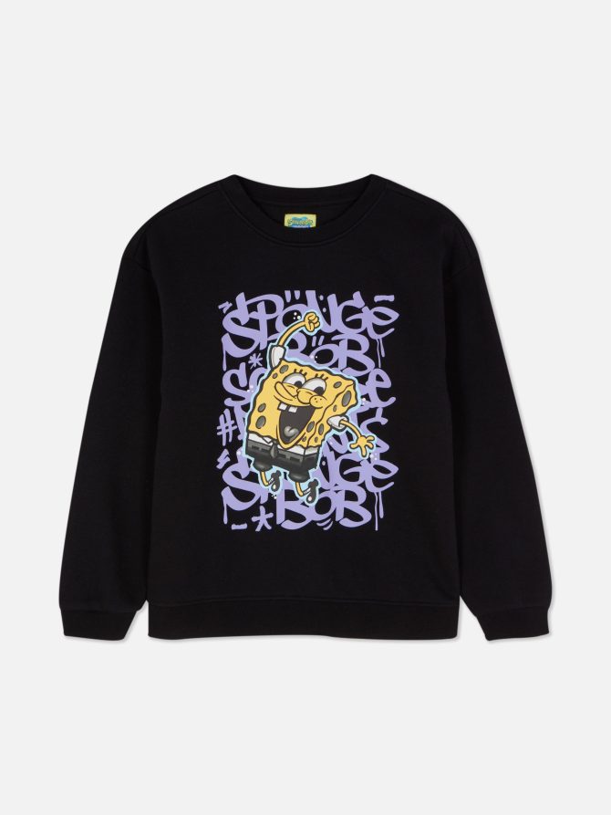 SpongeBob SquarePants Print Sweatshirt