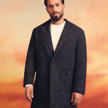 Kem Single-Breasted Check Coat