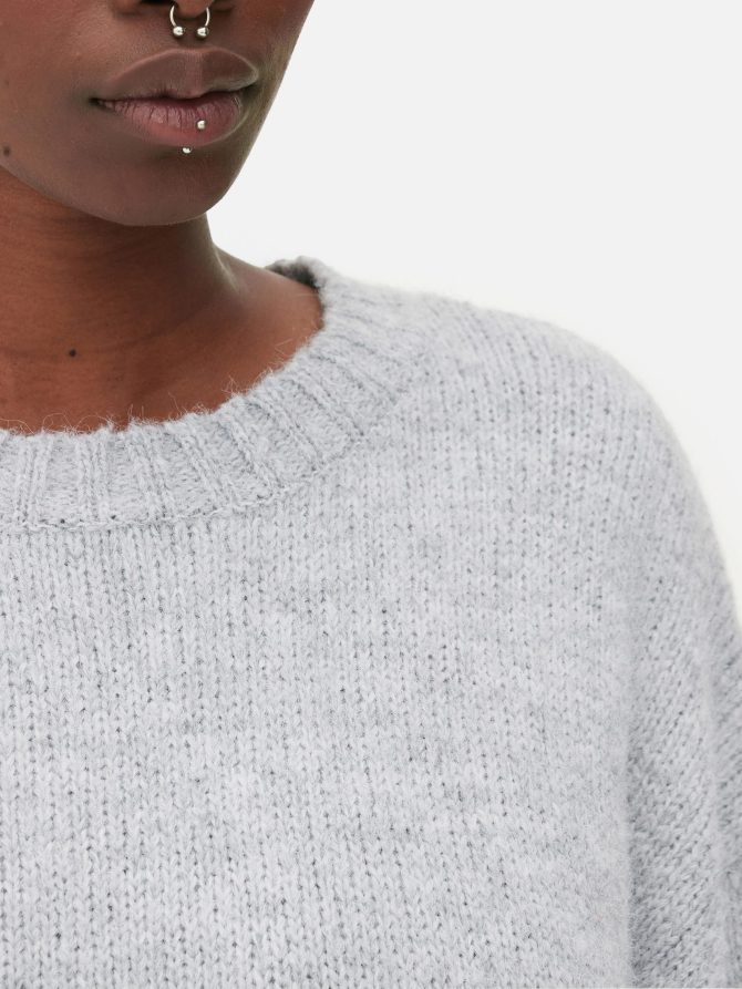 Crew Neck Sweater Dress - Image 3