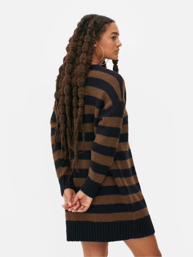 Crew Neck Sweater Dress - Image 4
