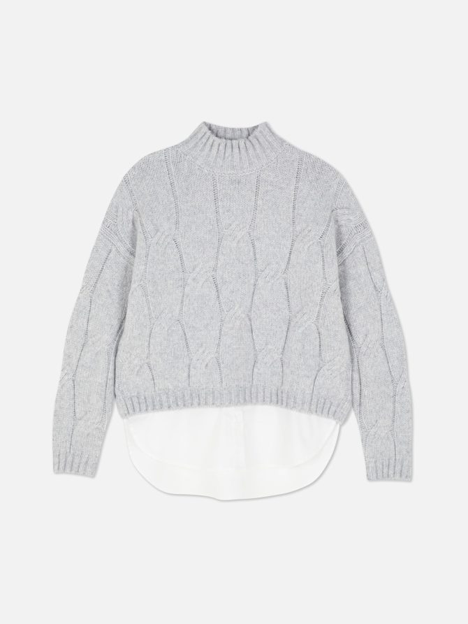 2-in-1 Turtleneck Sweater and Shirt - Image 5