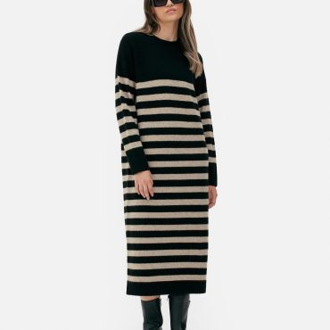 Crew Neck Sweater Dress