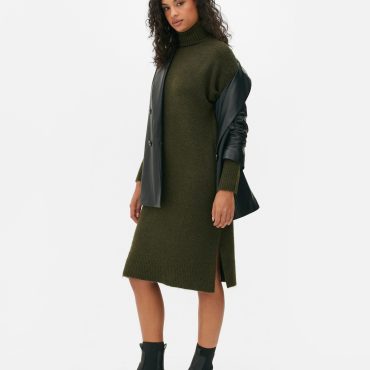 Roll Neck Sweater Dress