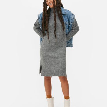 Roll Neck Sweater Dress