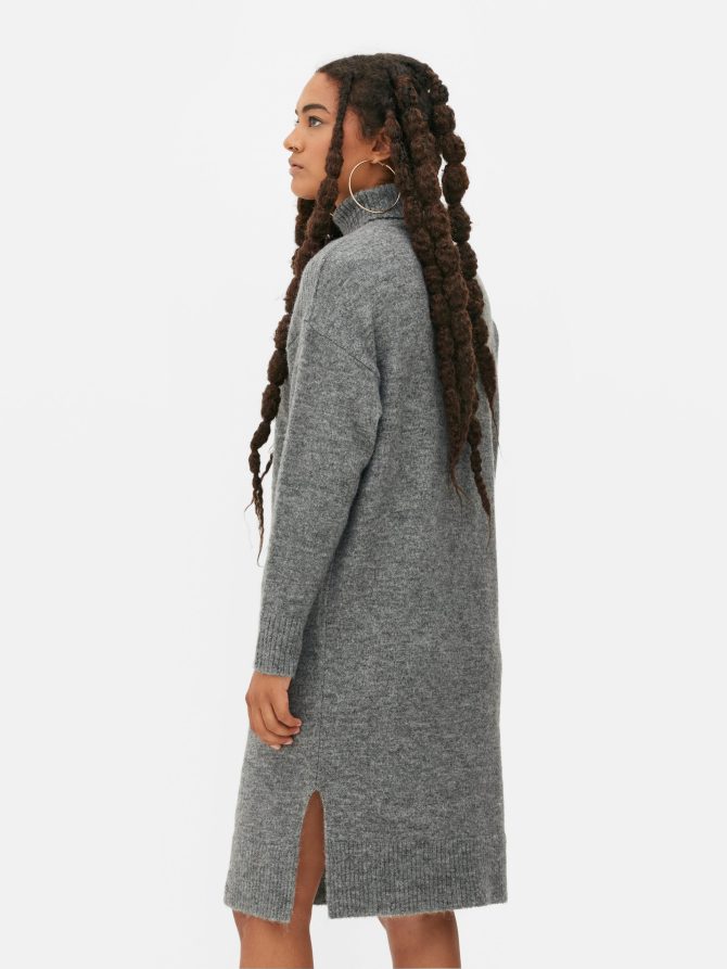 Roll Neck Sweater Dress - Image 4