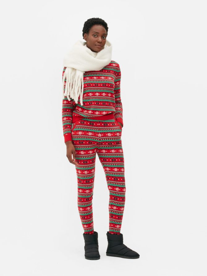 Christmas Print Loungewear Leggings