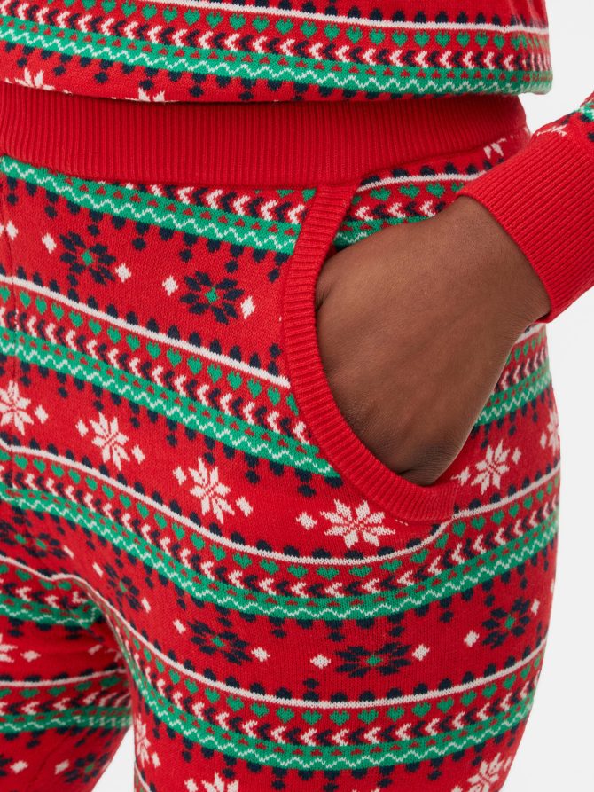 Christmas Print Loungewear Leggings - Image 3