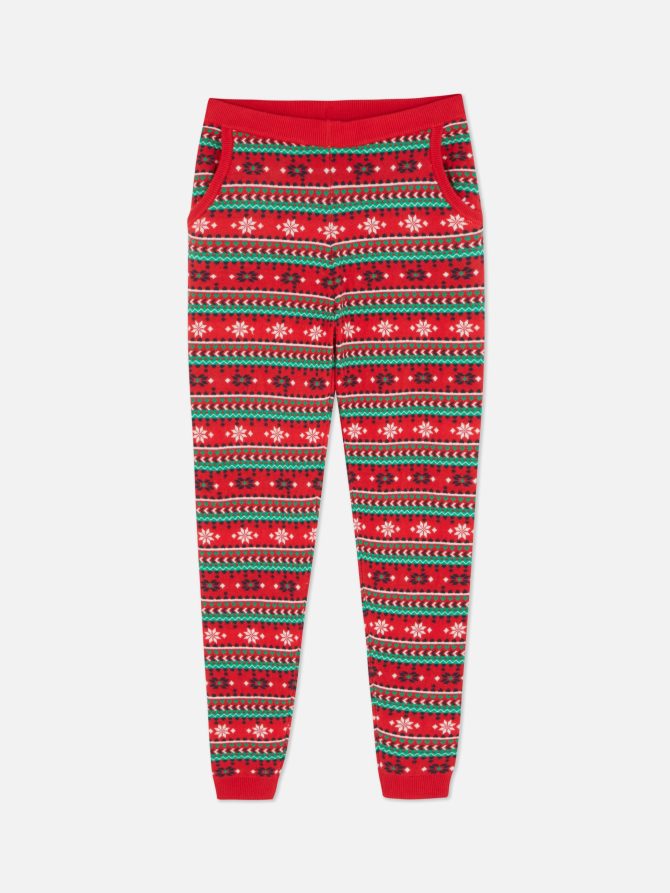 Christmas Print Loungewear Leggings - Image 5